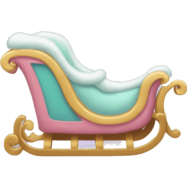 Pastel sleigh emoji