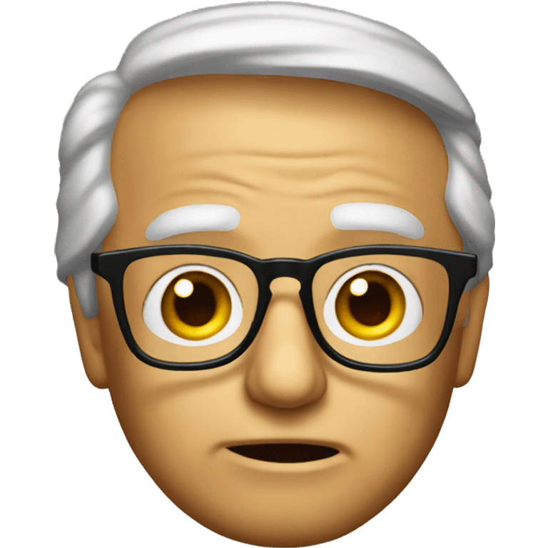 Trump wearing glasses emoji