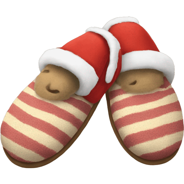 Slippers on Christmas morning  emoji