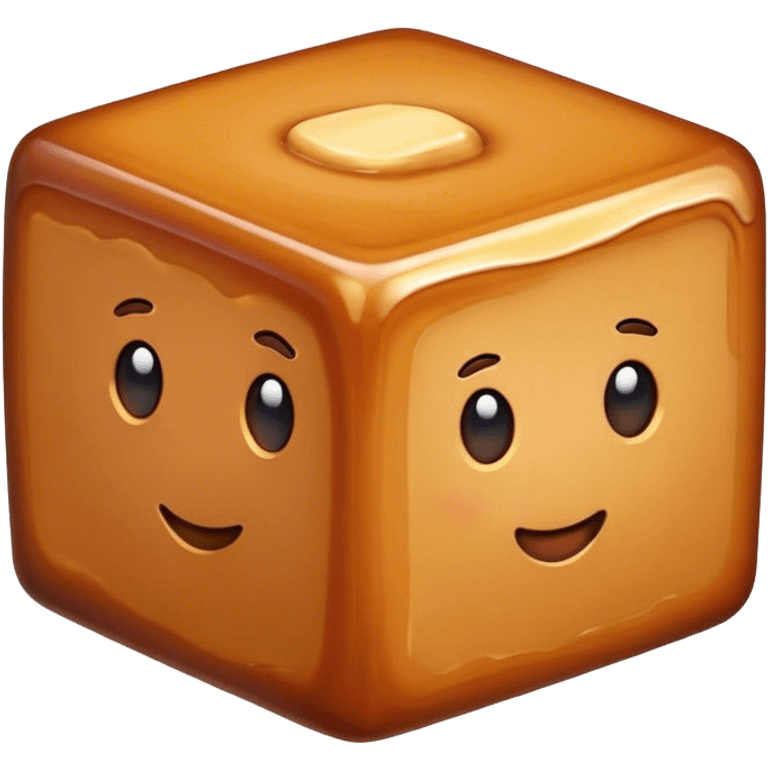 caramel cube emoji