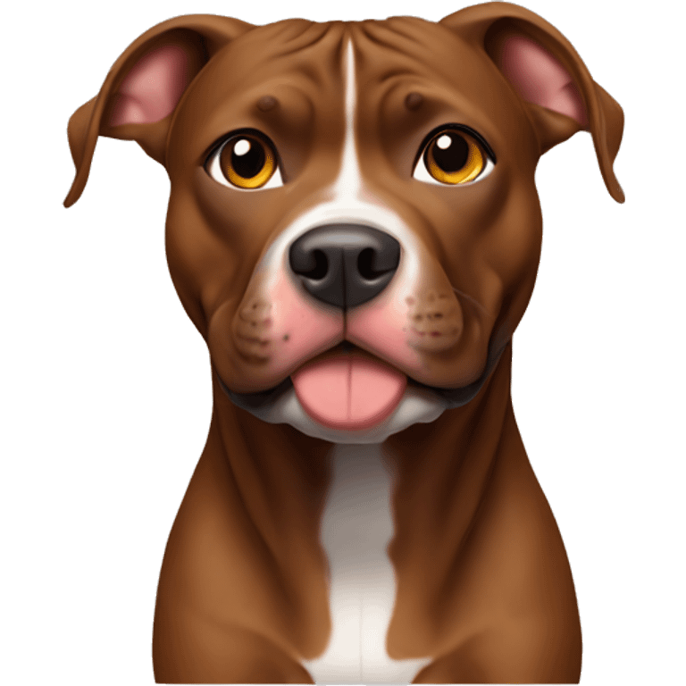 brown pitbull emoji