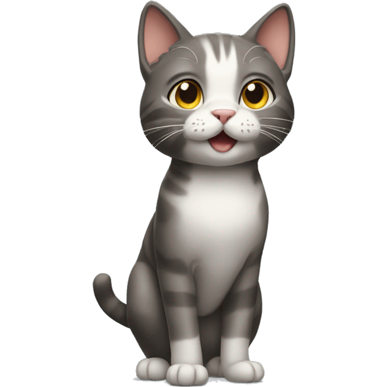 cat standing up emoji