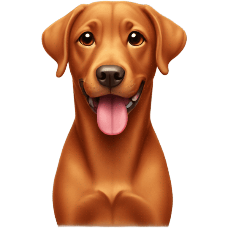 red lab with tongue out emoji