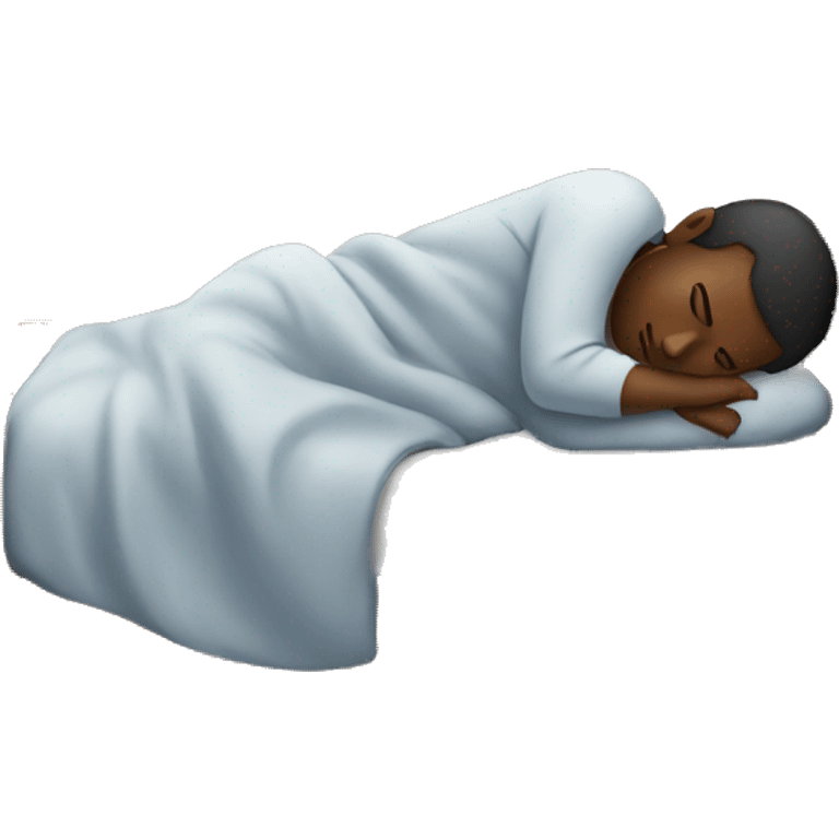 black person sleeping emoji