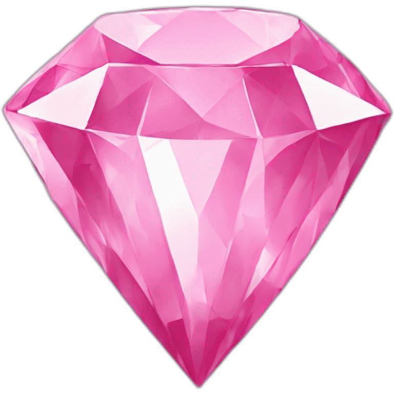 Pink diamond emoji