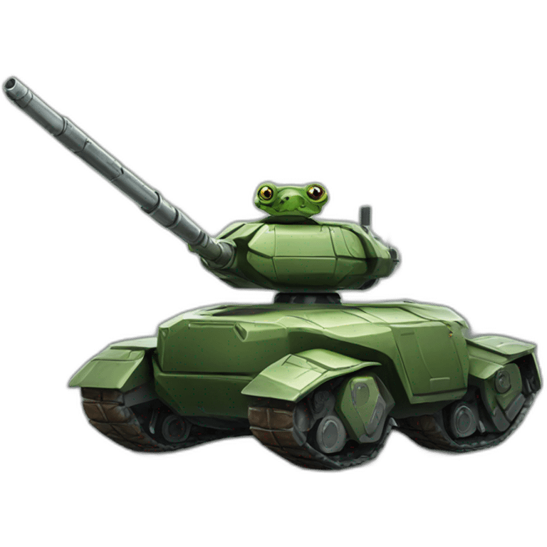 A robot armored turtle tank emoji