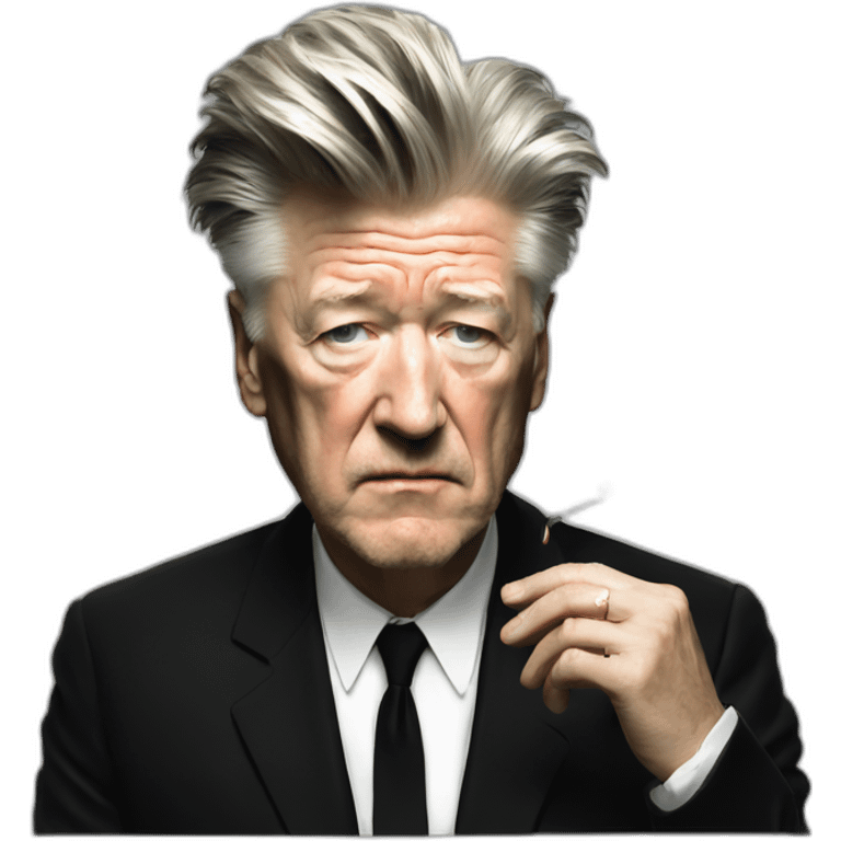 David Lynch smoking cigarettes emoji