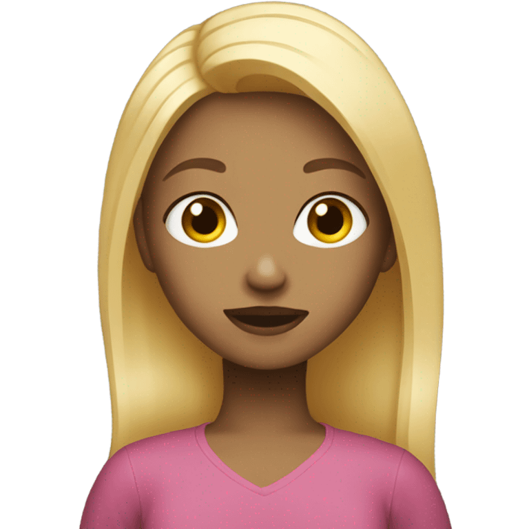 Girl with blonde hair emoji