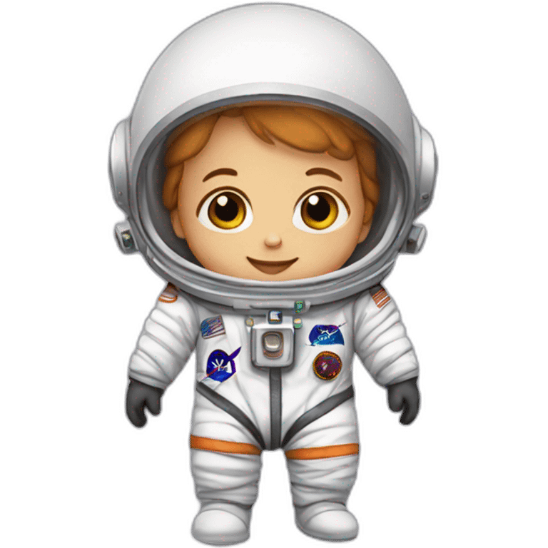 newborn in astronaut costume emoji