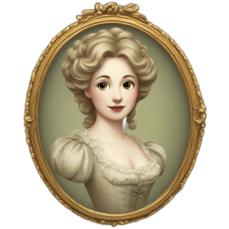 Victorian era cameo without people emoji