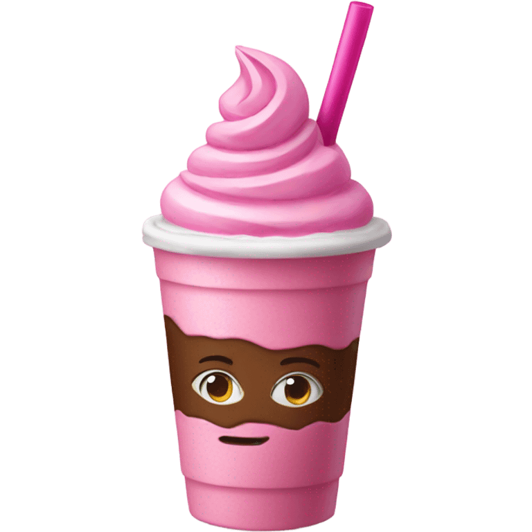 pink frappe emoji