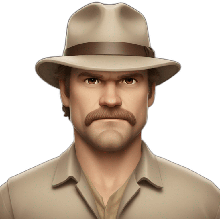 Jim Hopper David harbour little smiling emoji