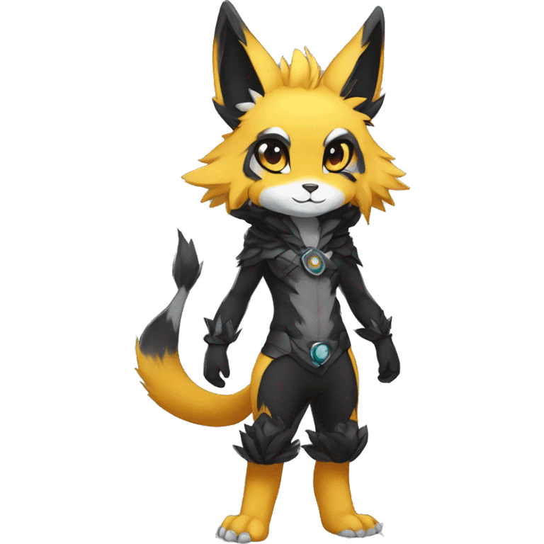 Anthro-Edgy-Contrast-Colors-Fantasy-Fur-Sona-Chibi-Shiny-Fakémon-Hybrid full body emoji