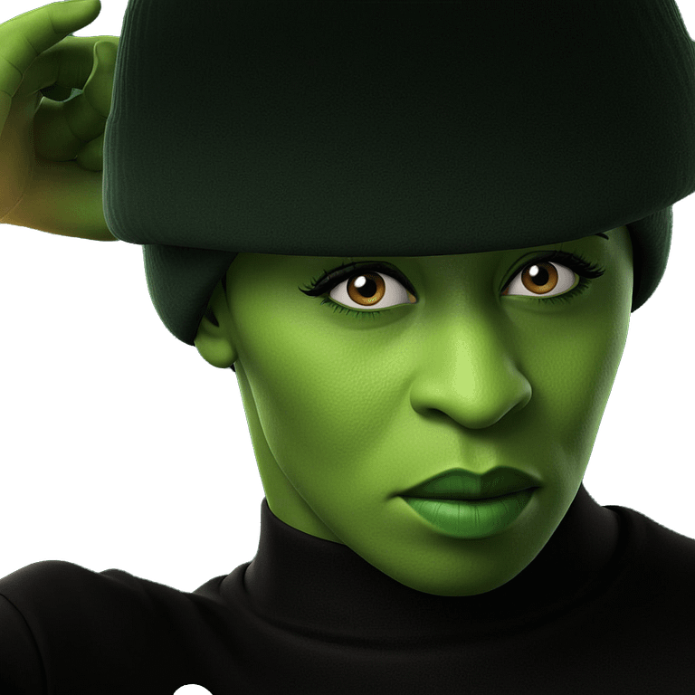 green skinned boy with hat emoji