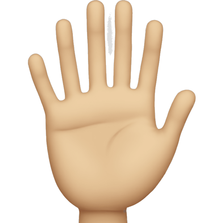 stop hand emoji