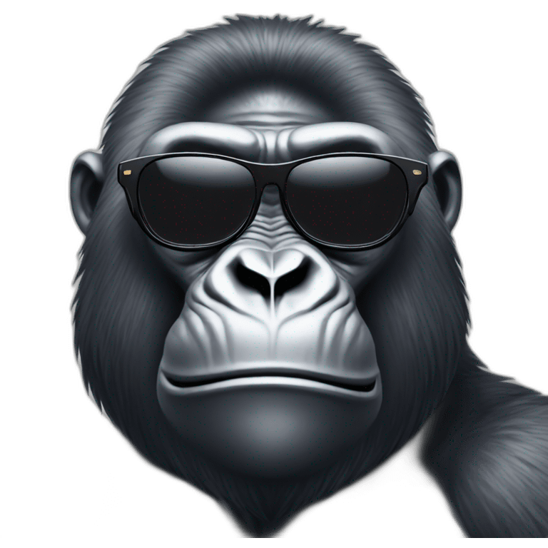 gorilla with sunglasses emoji