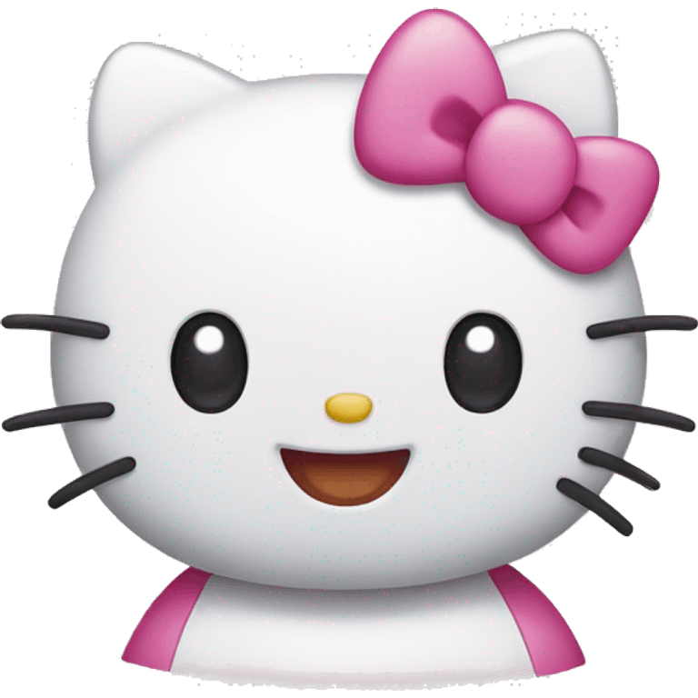 Hello kitty smiling  emoji