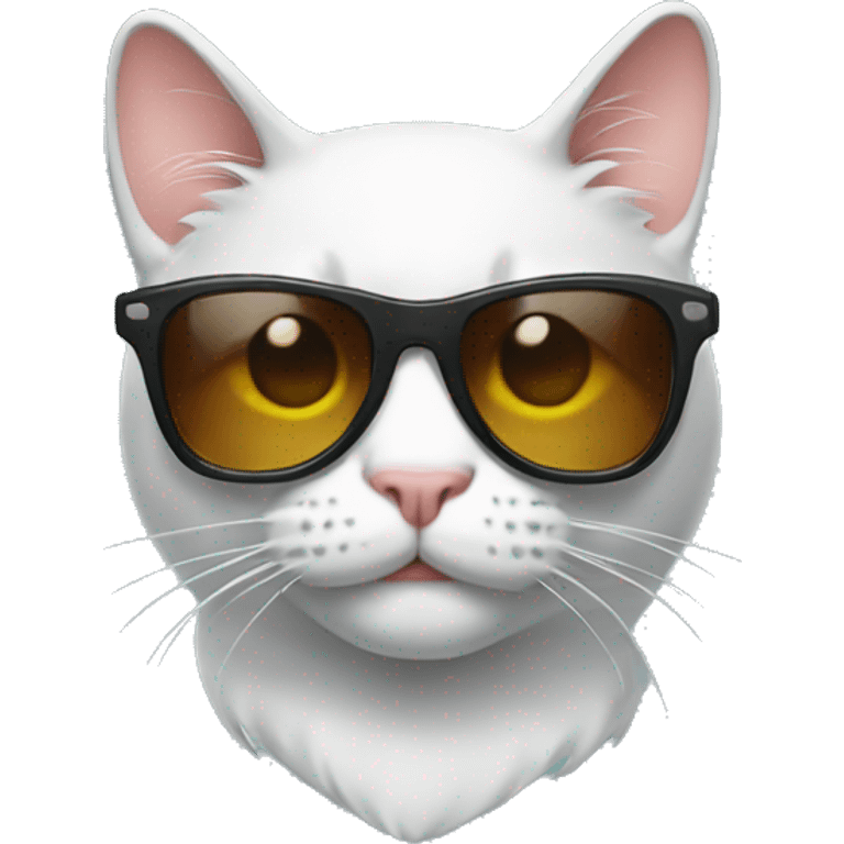 cool cat wearing sunglasses emoji