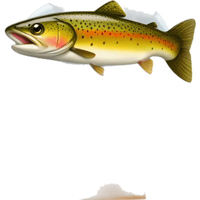 Trout inside a man's head  emoji