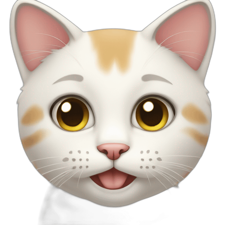 Polite cat emoji