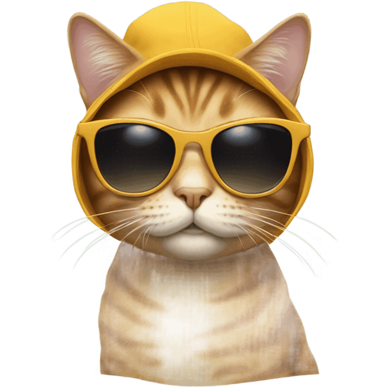 Cat with sunglasses emoji