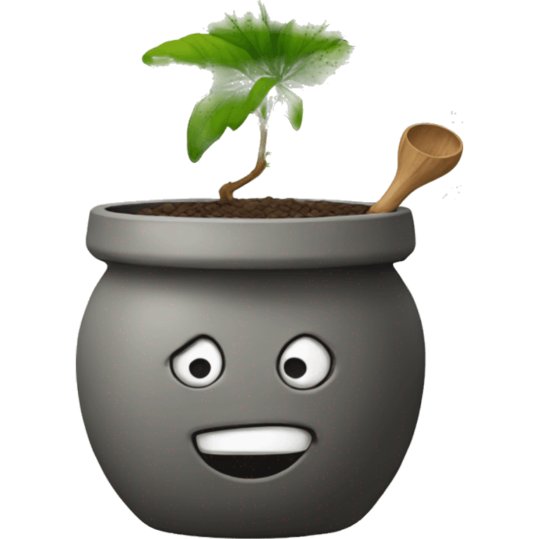 emoj holding a pot  emoji