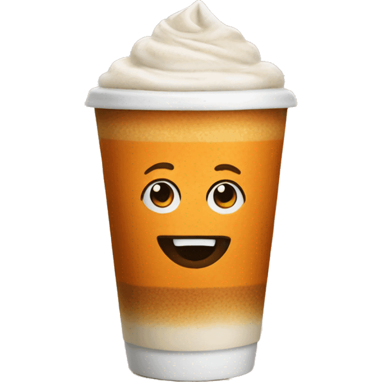 Pumpkin latte emoji