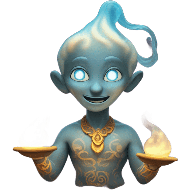 Ghostly genie emoji