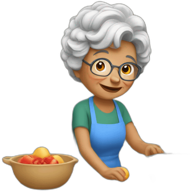 Granny's kitchen emoji