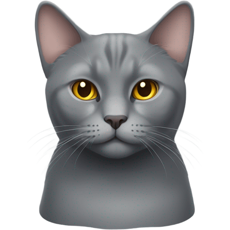 Grey is a British breed of cat emoji