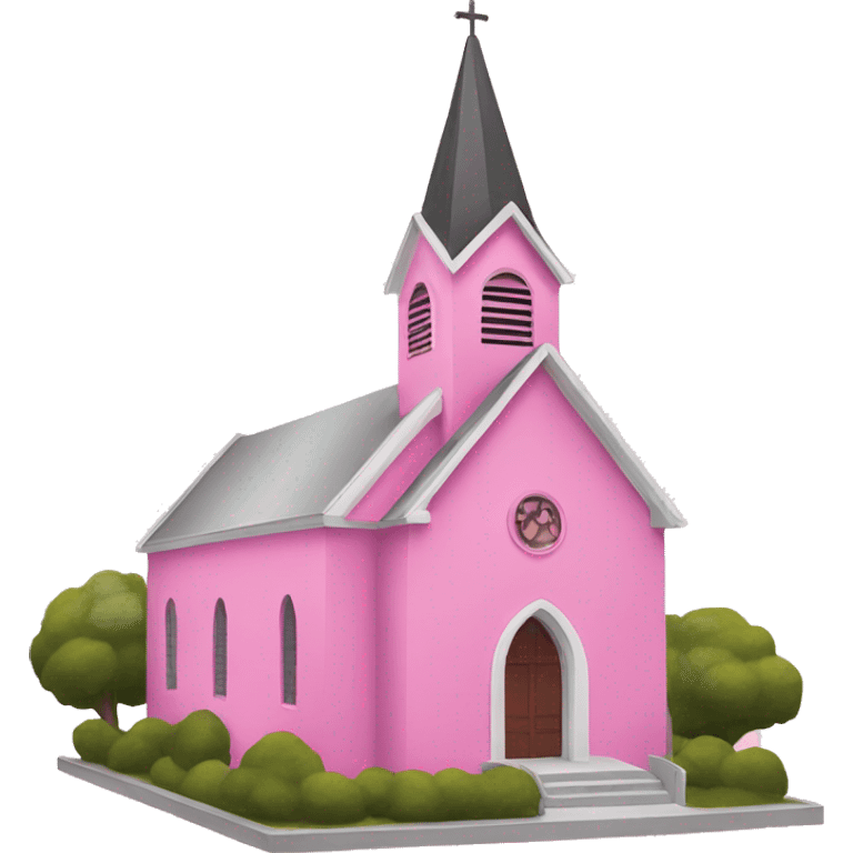 Pink church  emoji