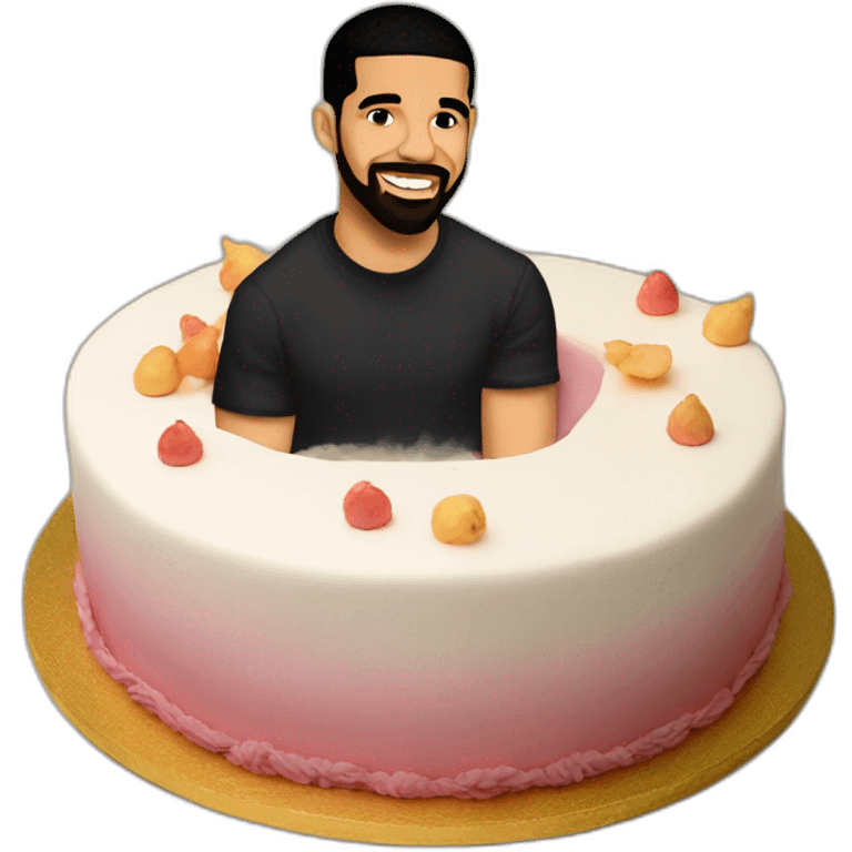 Drake on a cake emoji