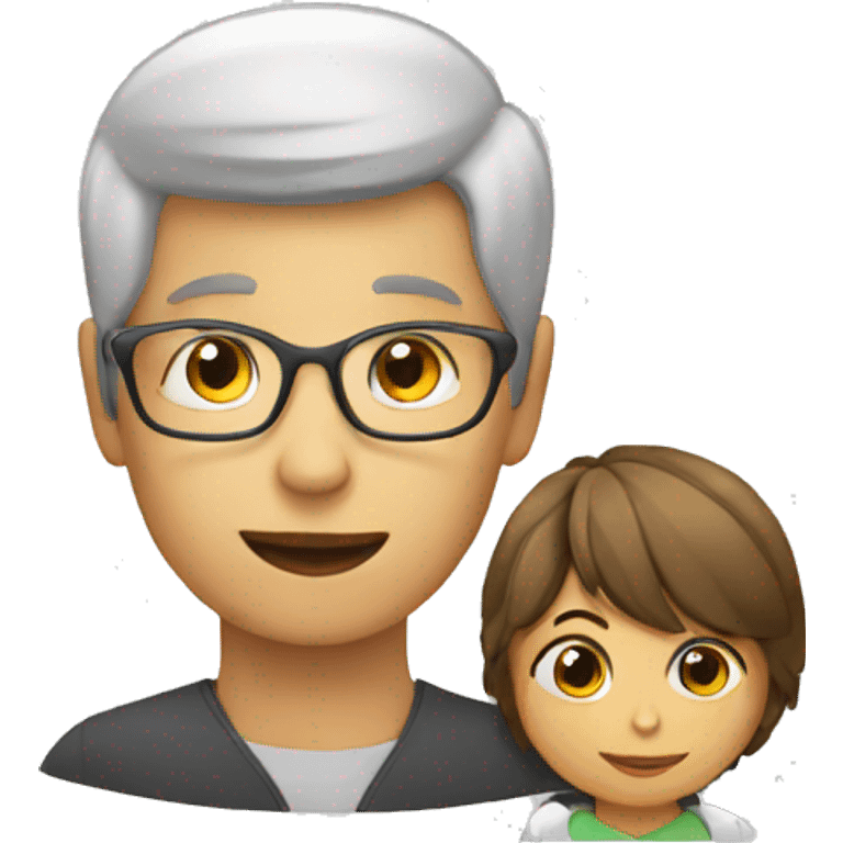 psychologist with kid emoji