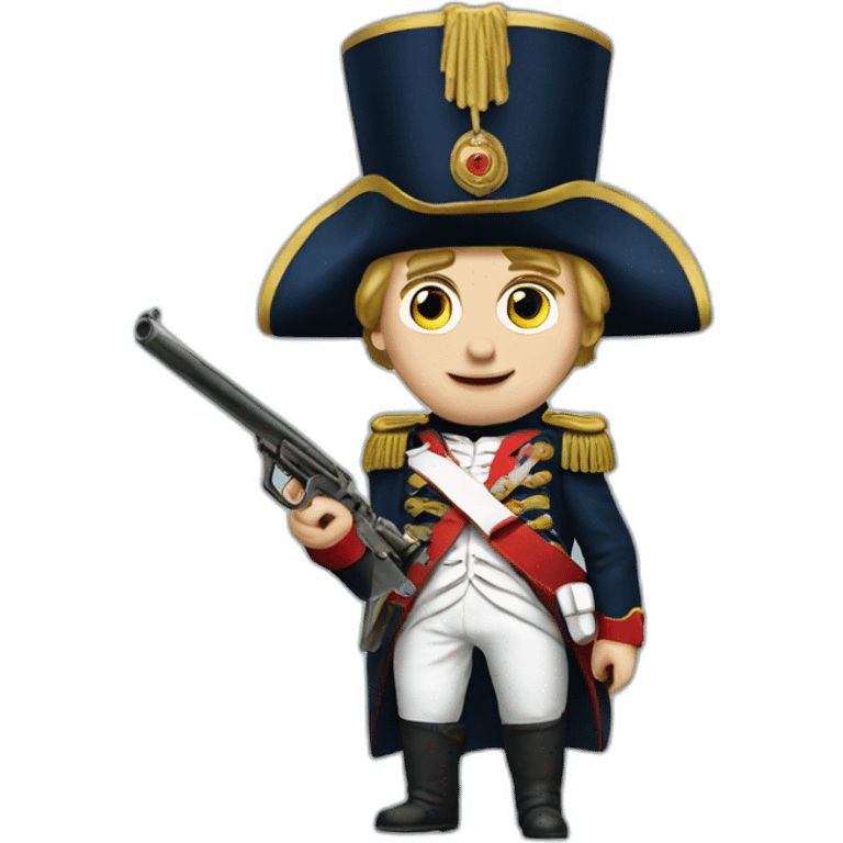 Napoleon-with-gun emoji