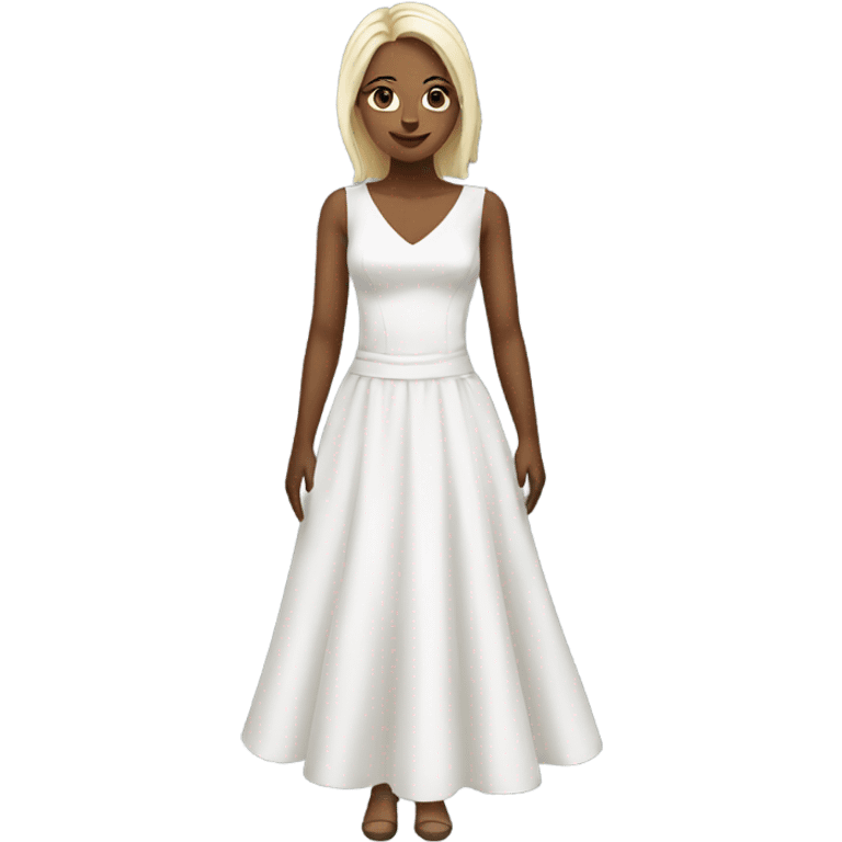 white dress emoji