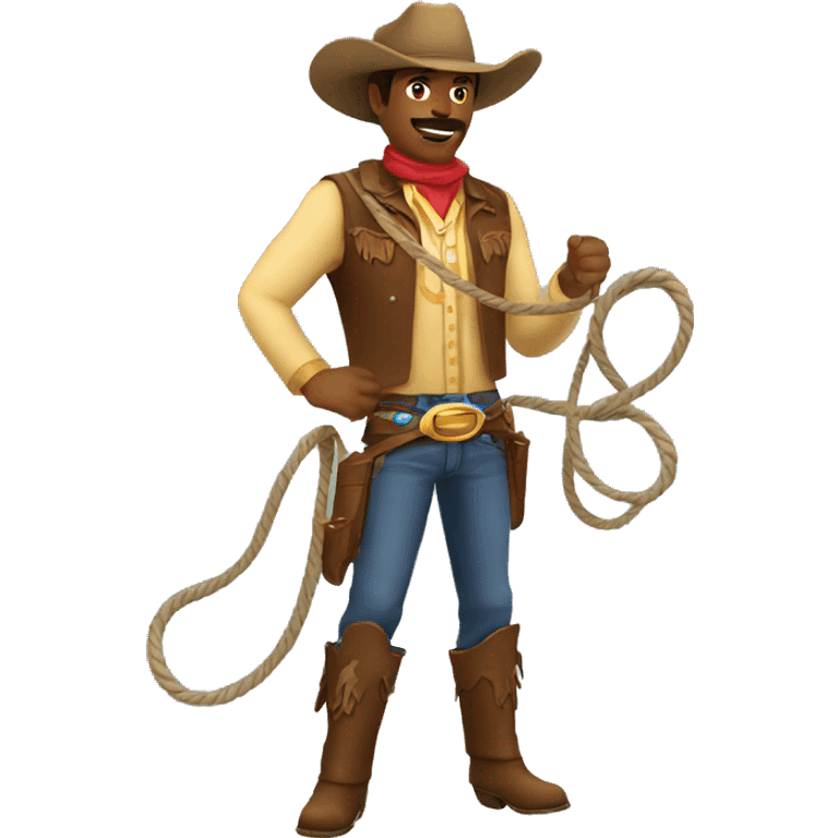 cowboy with lasso emoji