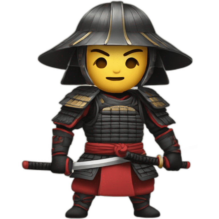 Samurai diciendo ok emoji