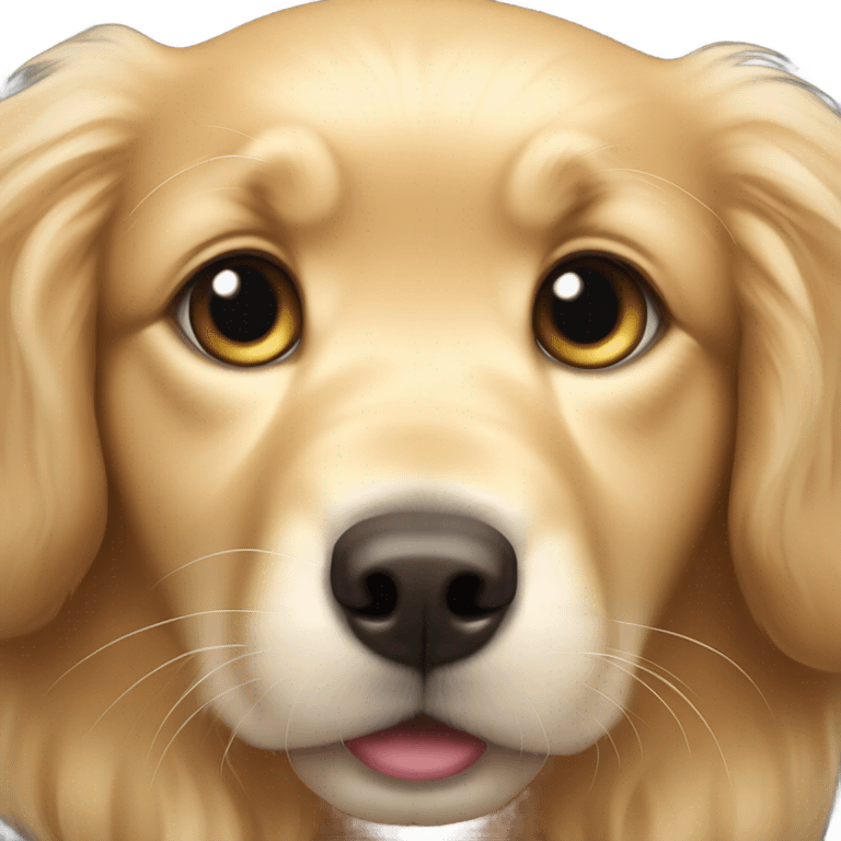 A golden retriever puppy emoji