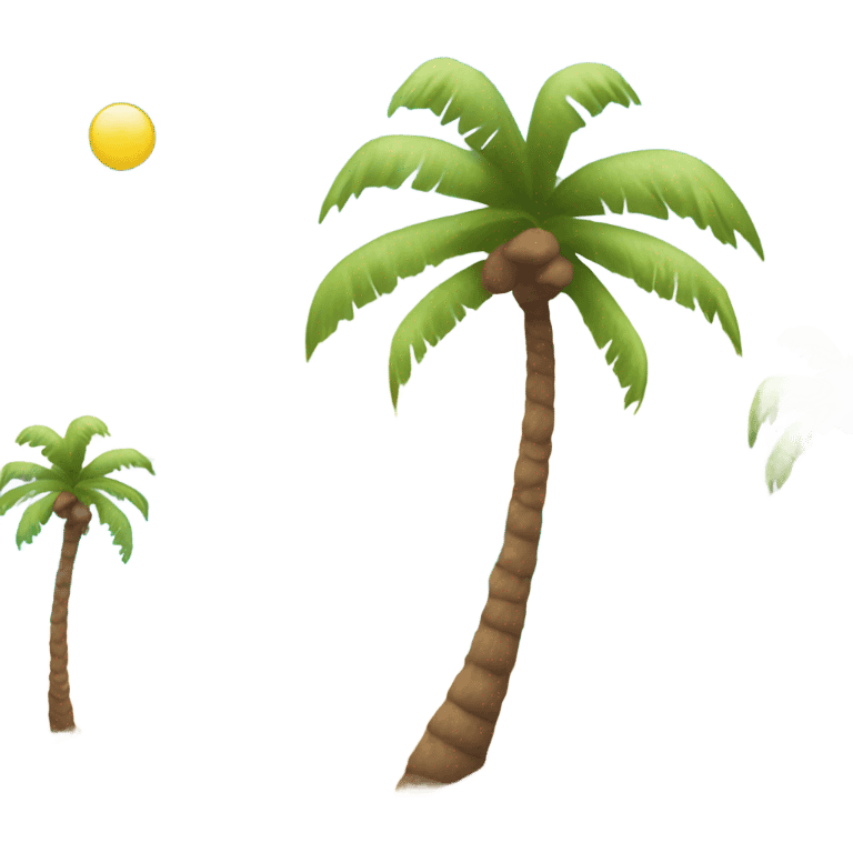 Snowing on Florida beach emoji