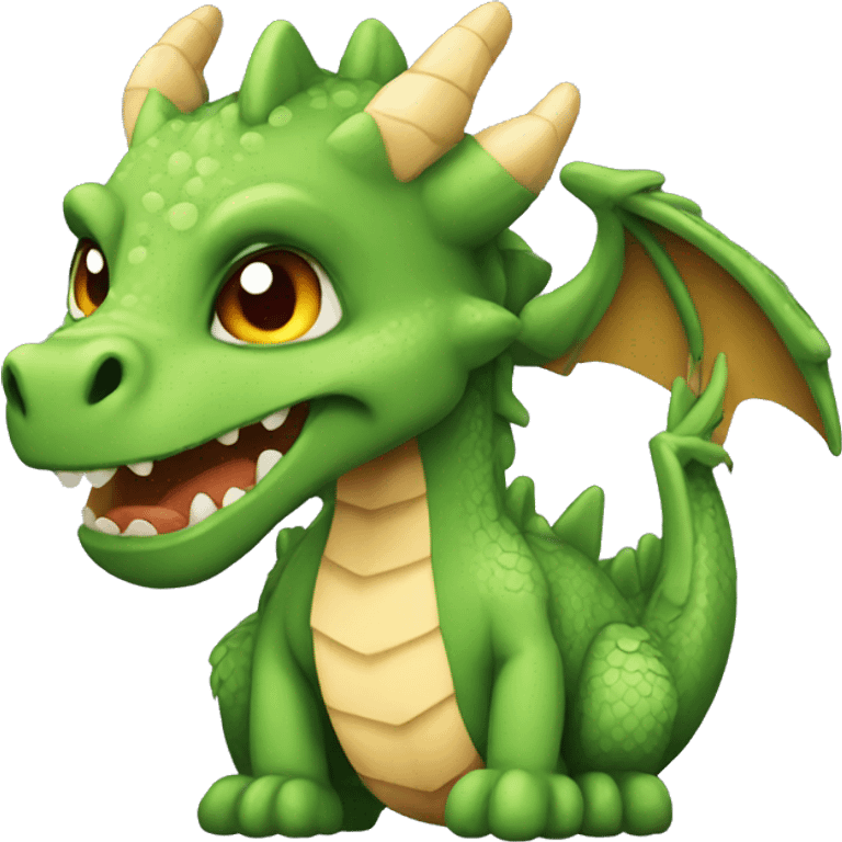 dragon cute pixel style emoji