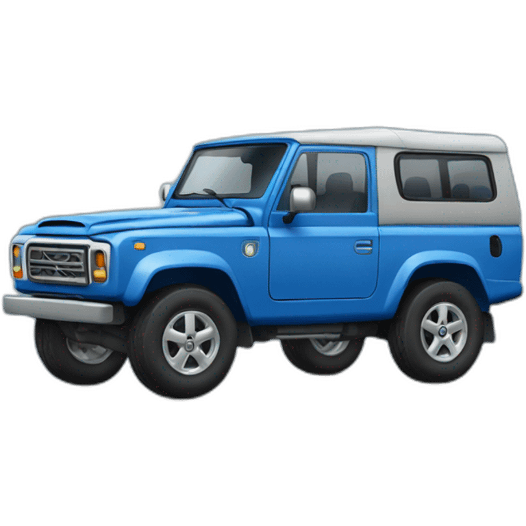 blue 4x4 car emoji