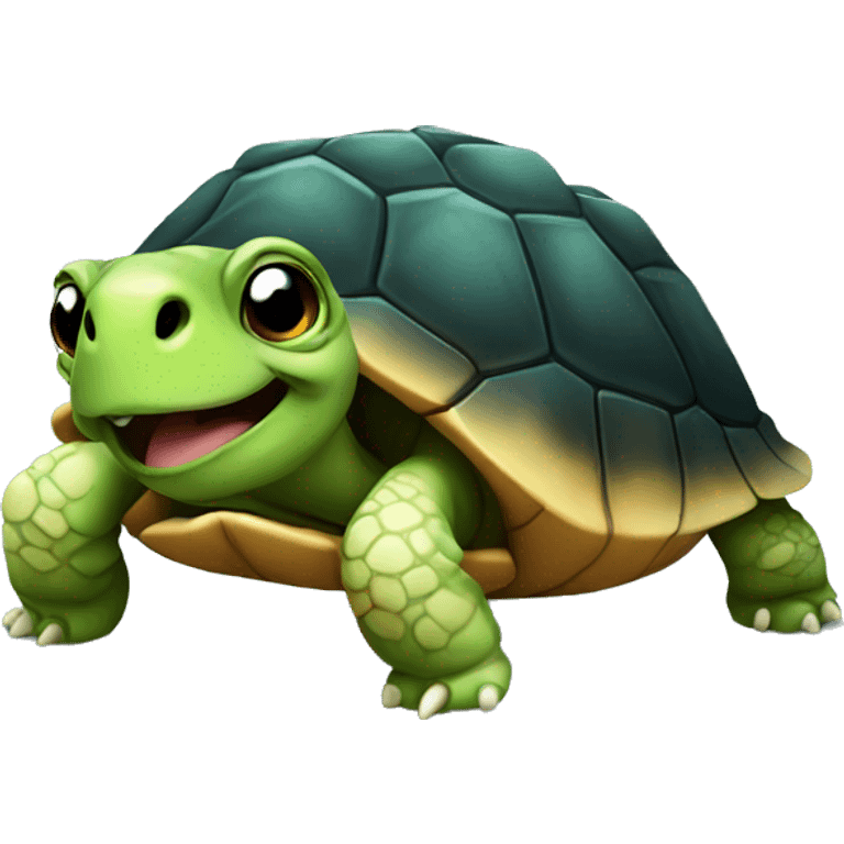 Tortoise cute emoji