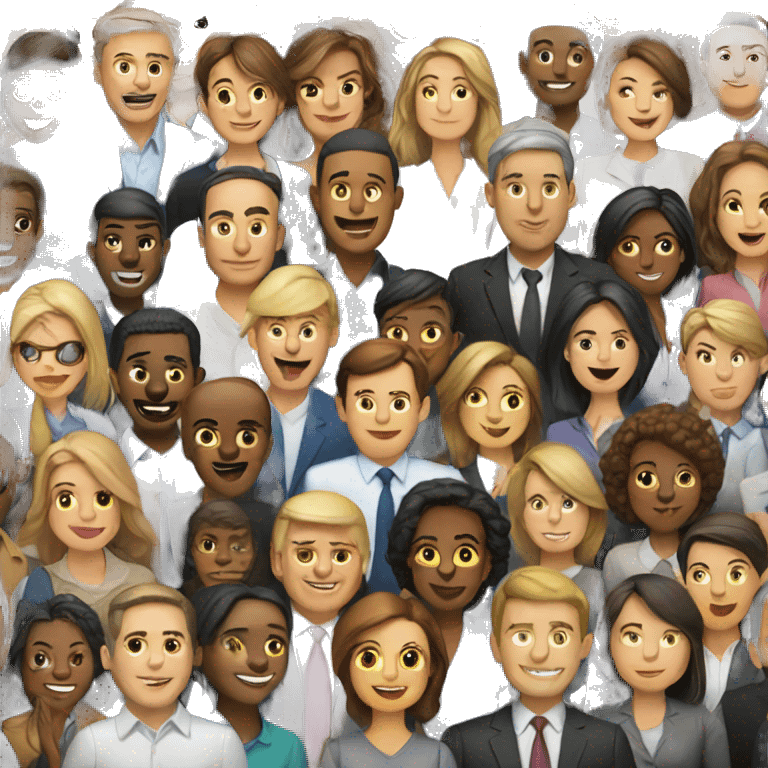 a company of talking people emoji