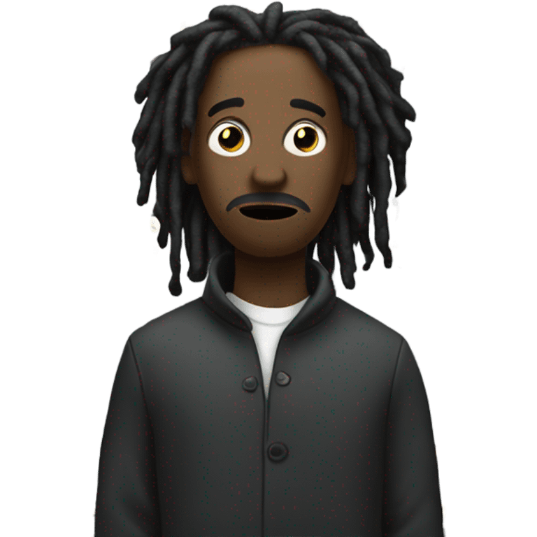 Black guy with dreadlocks with question marks above his head emoji