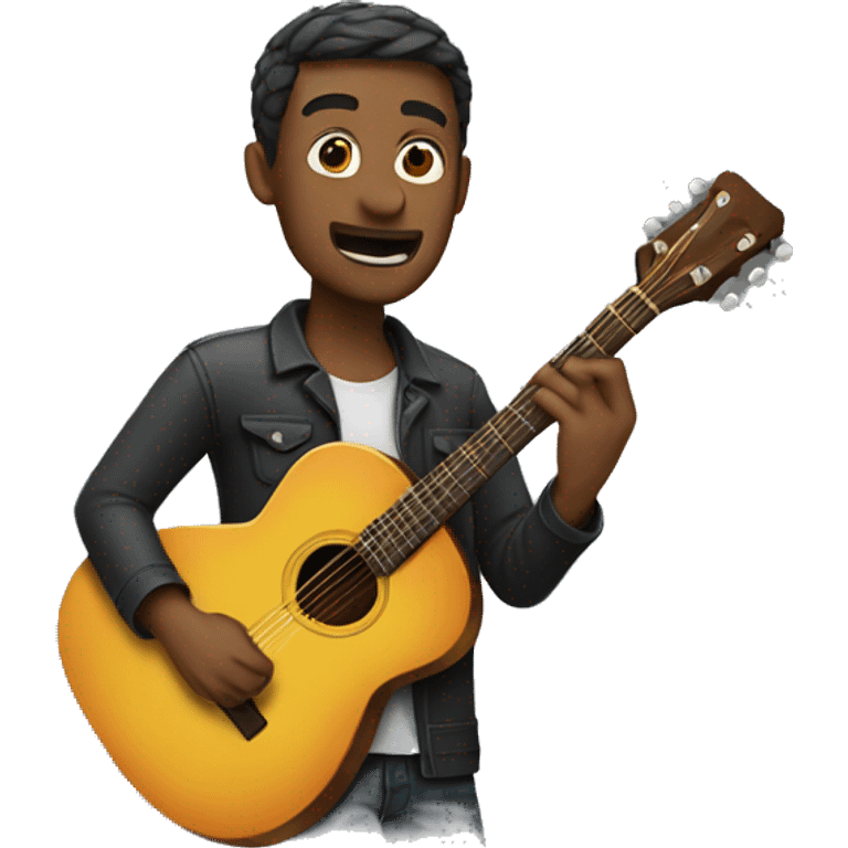 Man playing guitar  emoji