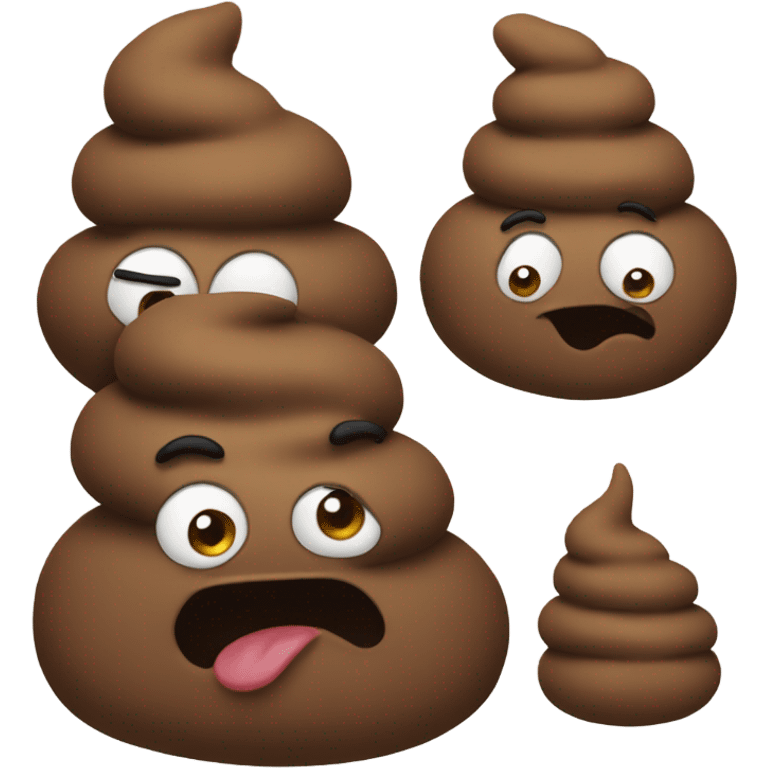 Silly poop emoji