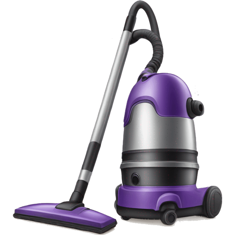 a purple vacuum cleaner emoji