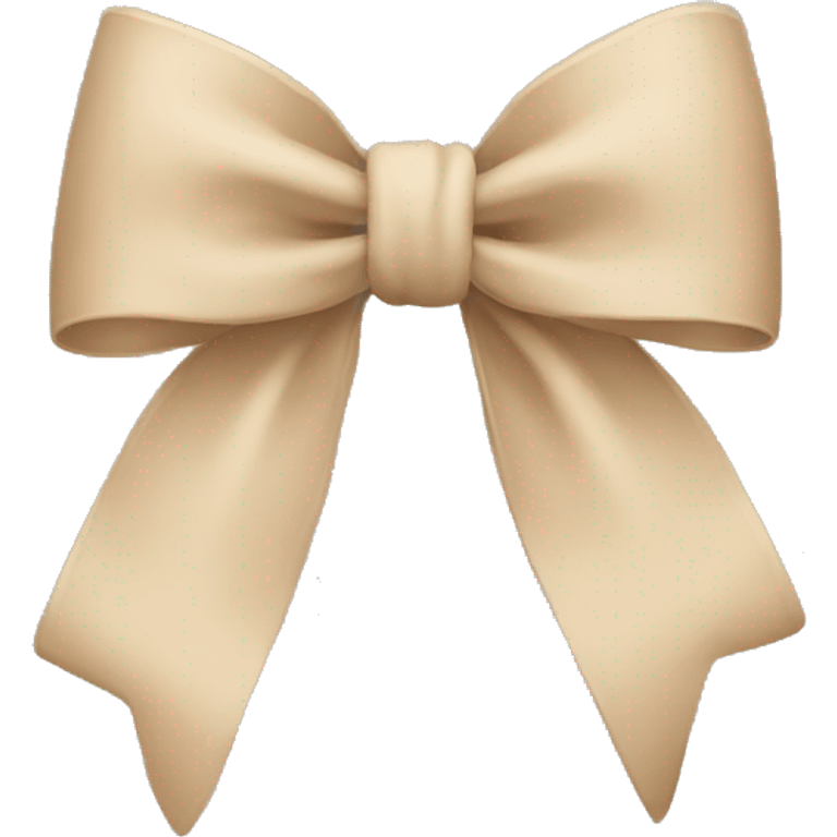 beige bow emoji