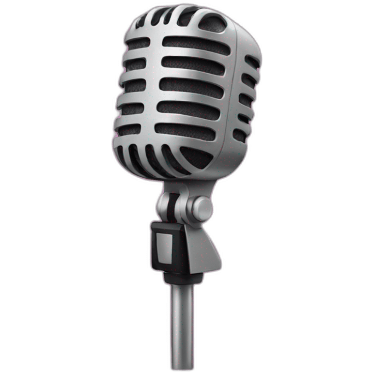 podcast mic on a standard emoji