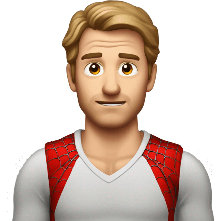 Mann der aussieht wie Spiderman aber insgeheim Bösewicht ist emoji